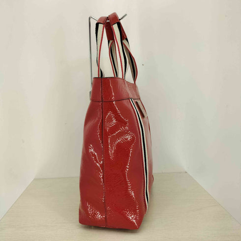 アニヤハインドマーチ ANYA HINDMARCH ロゴプレート エナメル トートバッグ レディース