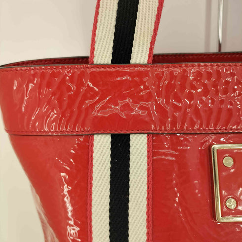 アニヤハインドマーチ ANYA HINDMARCH ロゴプレート エナメル トートバッグ レディース