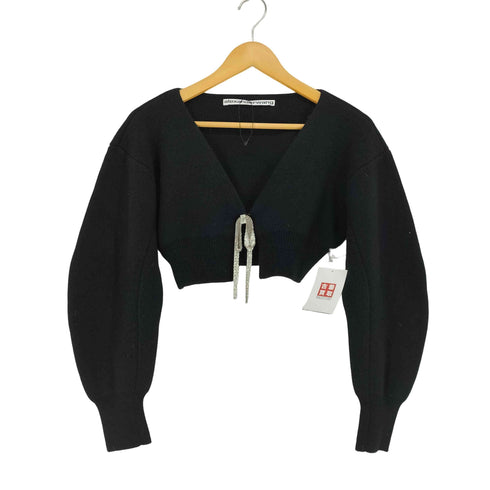 アレキサンダーワン Alexander Wang ビジュートリム クロップド カーディガン レディース JPN:XS