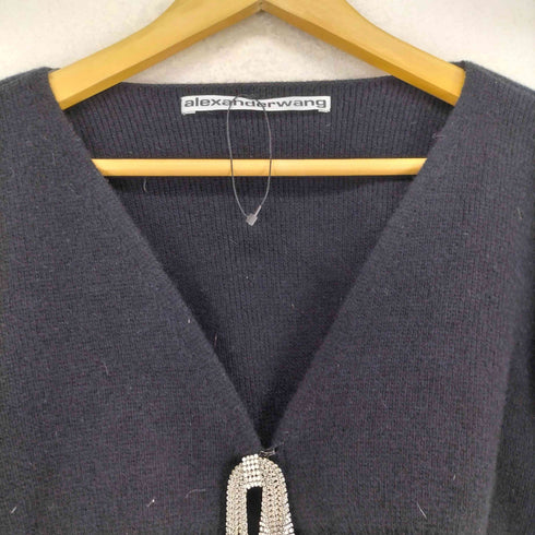 アレキサンダーワン Alexander Wang ビジュートリム クロップド カーディガン レディース JPN:XS