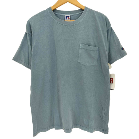 ラッセルアスレチック RUSSELL ATHLETIC 90-00s USA製 ブランク ポケット Tシャツ ボックスシルエット メンズ import:L
