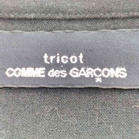 トリココムデギャルソン tricot COMME des GARCONS 80s 川久保期 ウールナイロン メルトン地 シャツワンピース レディース