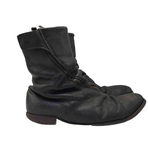 ヨウジヤマモト Yohji Yamamoto CHEREVICHKIOTVICHKI Zip Design Leather Boots ジップデザイン レザー ブーツ メンズ 44