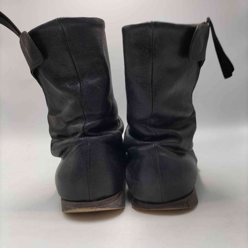 ヨウジヤマモト Yohji Yamamoto CHEREVICHKIOTVICHKI Zip Design Leather Boots ジップデザイン レザー ブーツ メンズ 44