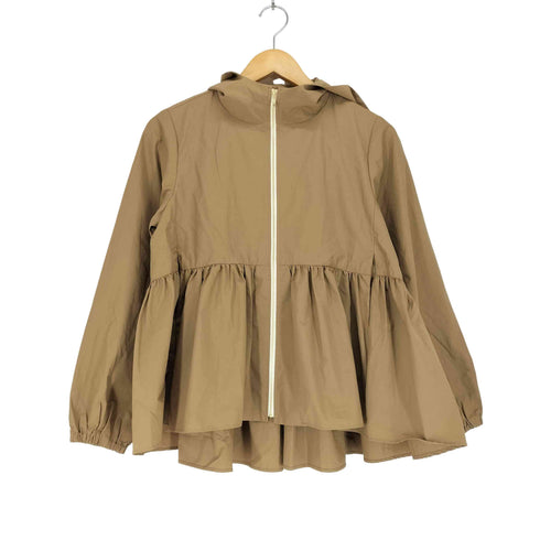 ヨリ yori ペプラムギャザー 撥水ジップパーカー レディース JPN:36
