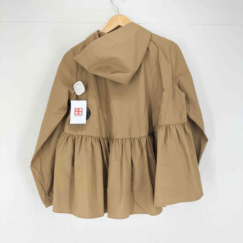 ヨリ yori ペプラムギャザー 撥水ジップパーカー レディース JPN:36