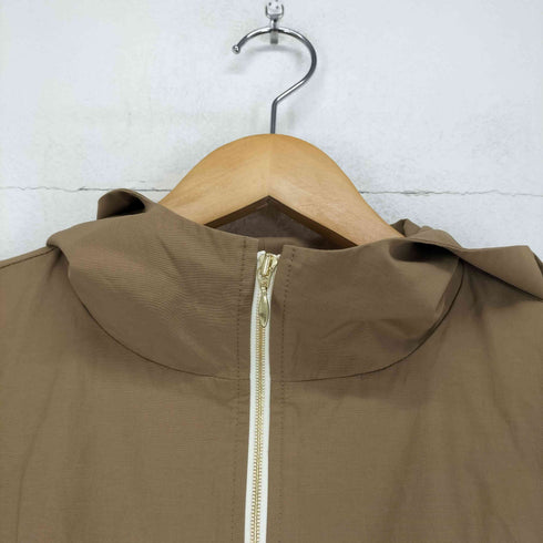 ヨリ yori ペプラムギャザー 撥水ジップパーカー レディース JPN:36