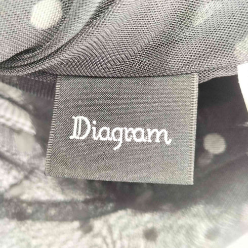 ダイアグラム Diagram ドットフロッキーチュールトップ レディース JPN:36