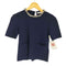 ザラ ZARA PLAIN KNIT TOP WITH BEADED NECK レディース import:S