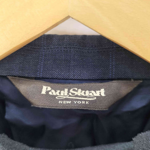 ポールスチュアート Paul Stuart チェック柄 ウール3Bシングルテーラードジャケット メンズ
