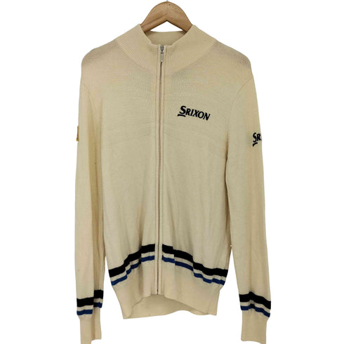 スリクソン SRIXON カシミヤ混 ロゴ刺繍ジップアップセーター メンズ JPN:M