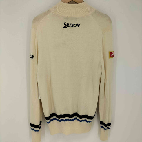 スリクソン SRIXON カシミヤ混 ロゴ刺繍ジップアップセーター メンズ JPN:M