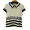 デシグアル Desigual フラワーデザイン ニットポロシャツ レディース import:XL
