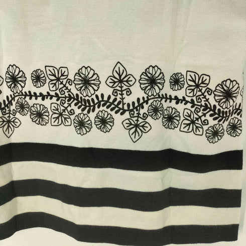 デシグアル Desigual フラワーデザイン ニットポロシャツ レディース import:XL