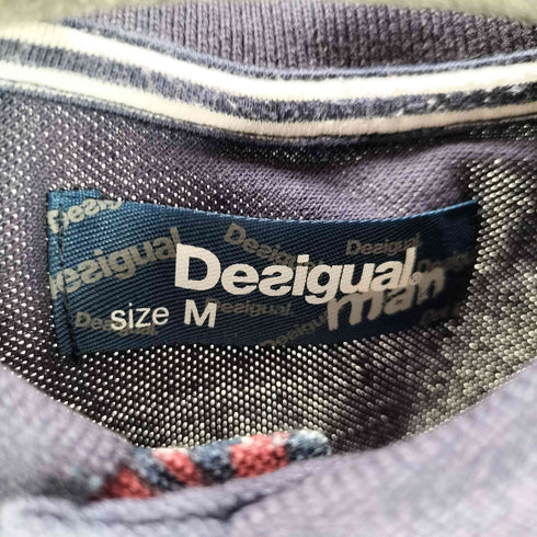 デシグアル Desigual プリントポロシャツ メンズ import:M