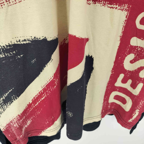 デシグアル Desigual ユニオンジャック プリントポロシャツ メンズ import:M