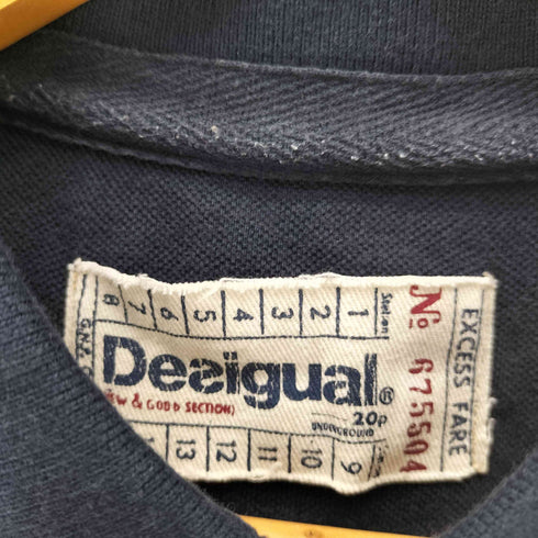 デシグアル Desigual ユニオンジャック プリントポロシャツ メンズ import:M