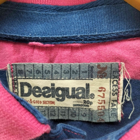デシグアル Desigual イニシャル刺繍ポロシャツ メンズ import:M