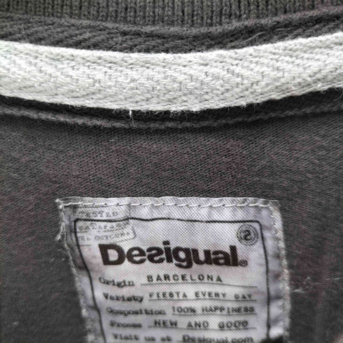 デシグアル Desigual 素材切替デザインポロシャツ メンズ import:L