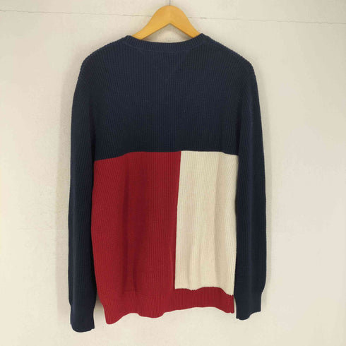 トミーヒルフィガー TOMMY HILFIGER ロゴデザイン コットンニットセーター メンズ JPN:XL