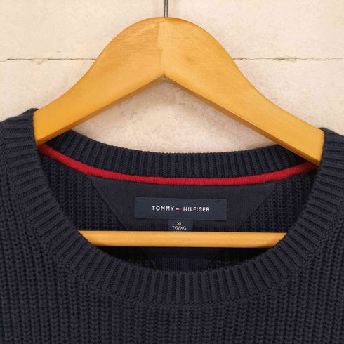 トミーヒルフィガー TOMMY HILFIGER ロゴデザイン コットンニットセーター メンズ JPN:XL