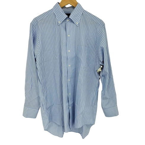 ランバンコレクション LANVIN COLLECTION ストライプBDシャツ メンズ 43-84