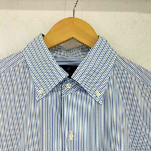 ランバンコレクション LANVIN COLLECTION ストライプBDシャツ メンズ 43-84