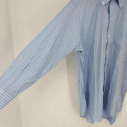 ランバンコレクション LANVIN COLLECTION ストライプBDシャツ メンズ 43-84