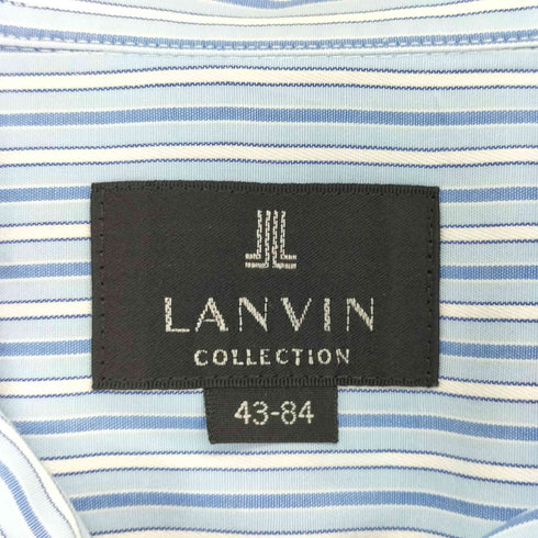 ランバンコレクション LANVIN COLLECTION ストライプBDシャツ メンズ 43-84