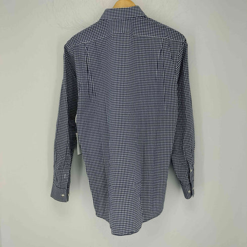 ヴァンヒューゼン VAN HEUSEN 長袖ギンガムチェックシャツ European Fit メンズ