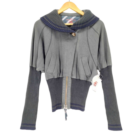ヴィヴィアンウエストウッドレッドレーベル Vivienne Westwood RED LABEL スウェット ボマージャケット レディース import:M