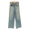 マウジー moussy CROSS WAIST WIDE STRAIGHT レディース 2