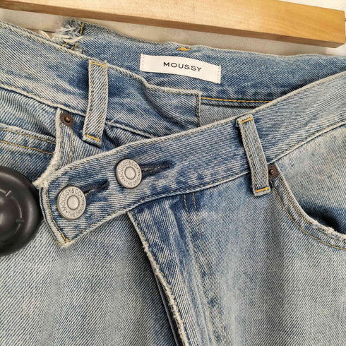 マウジー moussy CROSS WAIST WIDE STRAIGHT レディース 2