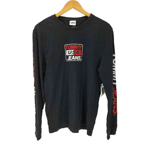 トミージーンズ tommy jeans 袖プリントカットソー メンズ JPN:M