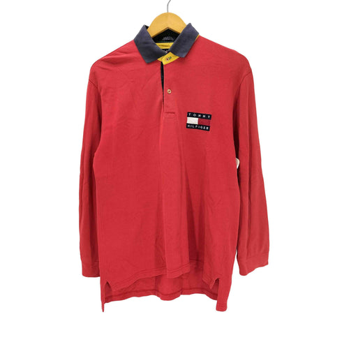 トミーヒルフィガー TOMMY HILFIGER ロゴ刺繍 ラガーシャツ メンズ JPN:M