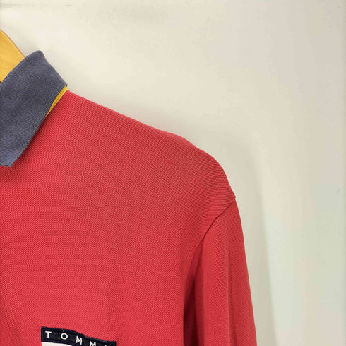 トミーヒルフィガー TOMMY HILFIGER ロゴ刺繍 ラガーシャツ メンズ JPN:M
