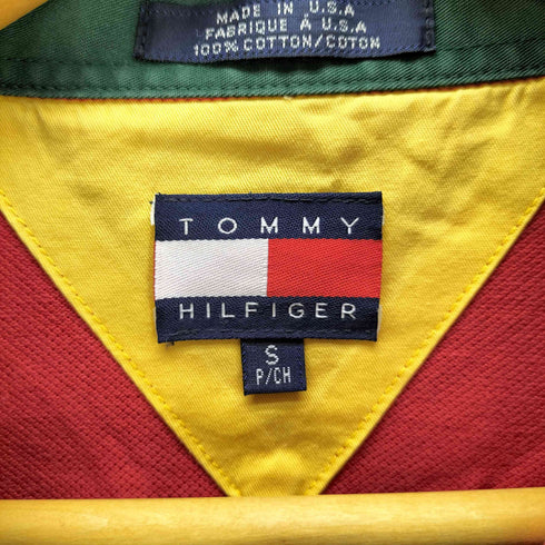 トミーヒルフィガー TOMMY HILFIGER ロゴ刺繍 ラガーシャツ メンズ JPN:M