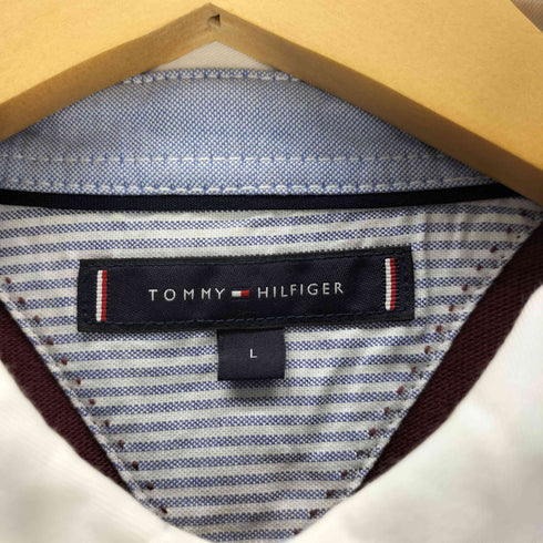 トミーヒルフィガー TOMMY HILFIGER ロゴ刺繍 ラガーシャツ メンズ JPN:L