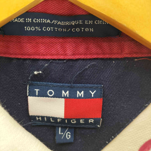 トミーヒルフィガー TOMMY HILFIGER ロゴプリント S/Sポロシャツ メンズ JPN:L