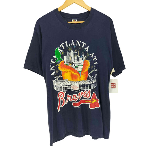 フルーツオブザルーム FRUIT OF THE LOOM 90s USA製 シングルステッチ MLB チームロゴ プリント Tシャツ メンズ import:L