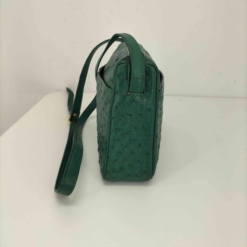 アイグナー AIGNER 日本製オーストリッチショルダーバック レディース