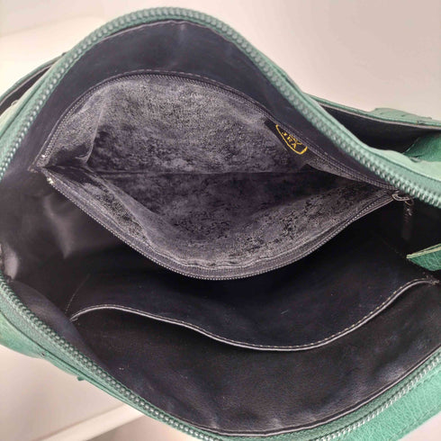 アイグナー AIGNER 日本製オーストリッチショルダーバック レディース