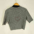 ザラ ZARA ハート デザイン ビジュー アクリルニット カーディガン レディース import:M