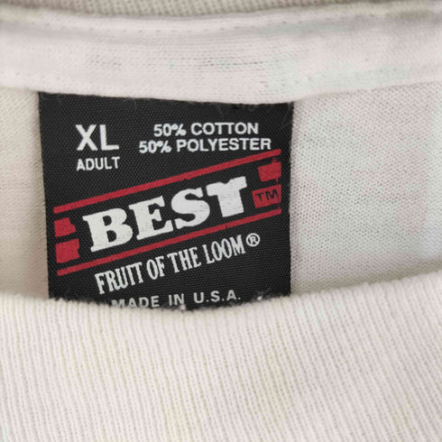 フルーツオブザルーム FRUIT OF THE LOOM 90s USA製 シングルステッチ 企業キャラクター プリント Tシャツ メンズ import:XL