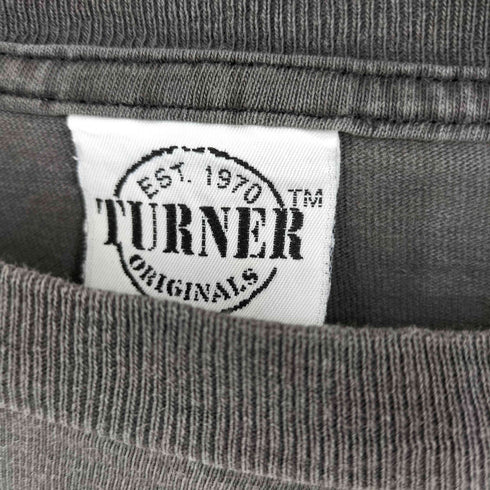 TURNER 90s USA製 シングルステッチ アニマルプリント Tシャツ メンズ import:L