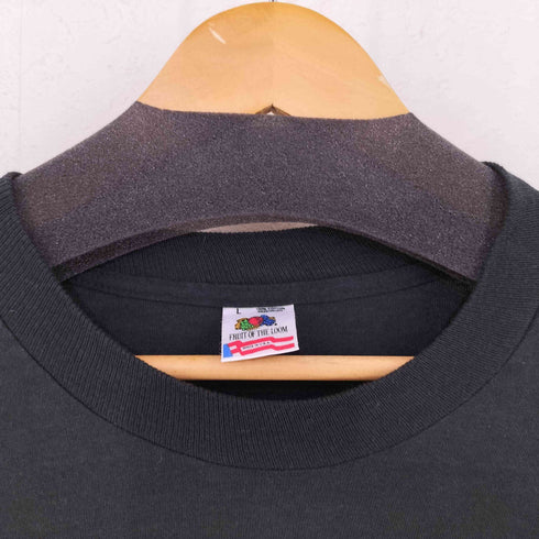 フルーツオブザルーム FRUIT OF THE LOOM 90s USA製 シングルステッチ 企業プリント Tシャツ メンズ import:L