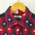 トミージーンズ tommy jeans 星柄 両フラップ チェックネルシャツ メンズ JPN:S