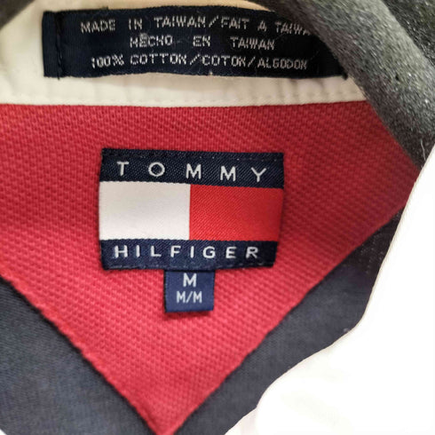 トミーヒルフィガー TOMMY HILFIGER ロゴ刺繍 ストライプラガーシャツ メンズ JPN:M