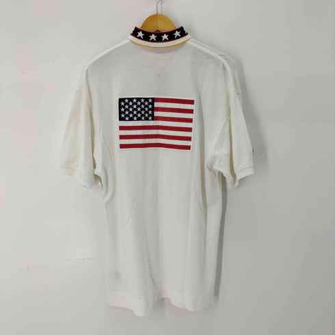 トミーヒルフィガー TOMMY HILFIGER 星条旗デザイン S/Sポロシャツ メンズ JPN:M