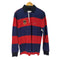トミーヒルフィガー TOMMY HILFIGER ロゴ刺繍 2トーン ボーダーラガーシャツ メンズ JPN:M